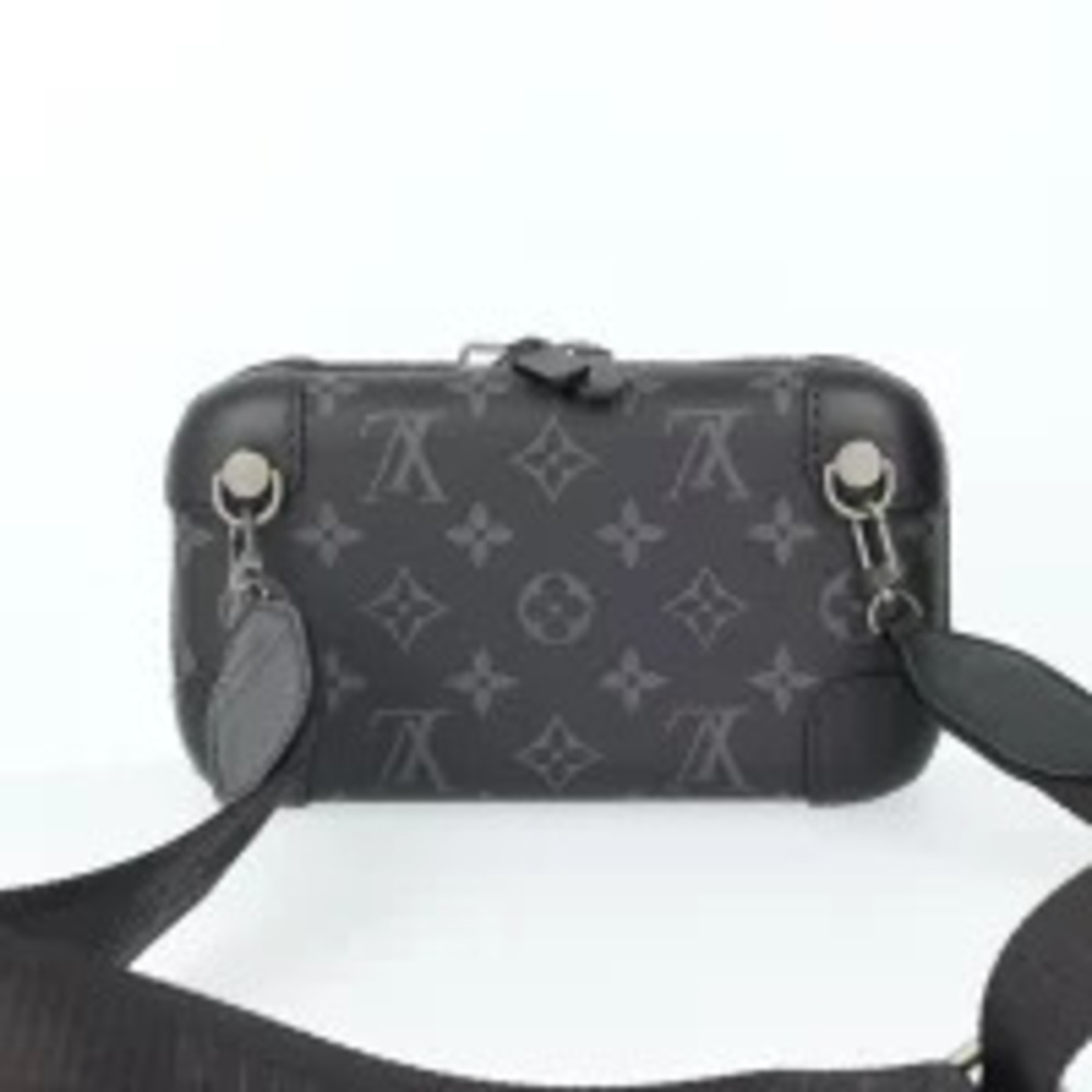 Louis Vuitton Clutch Monogram Gray Black Black Eclipse Bag Horizon h Shoulder